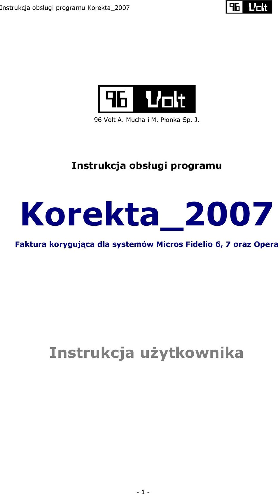 Faktura korygująca dla systemów Micros