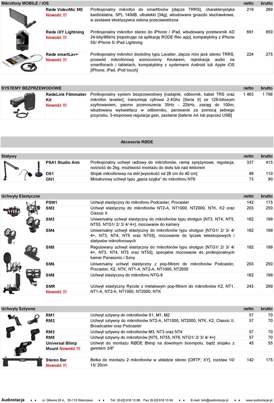 kompatybilny z iphone 5S/ iphone 5/ ipad Lightning 691 850 Røde smartlav+ Profesjonalny mikrofon dookólny typu Lavalier, złącze mini jack stereo TRRS, przewód mikrofonowy wzmocniony Kevlarem,