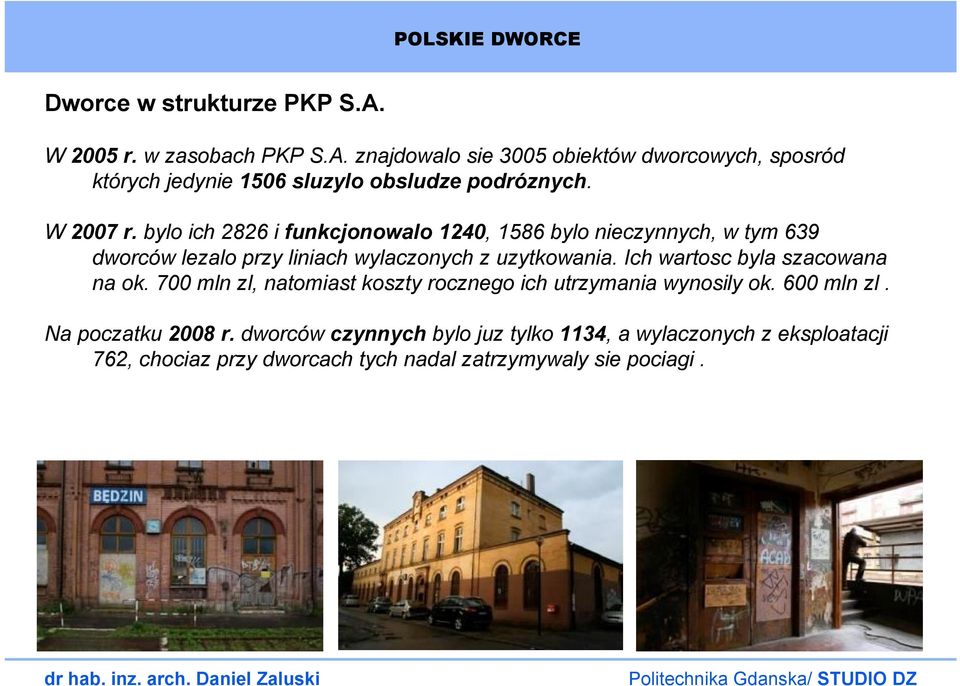 Ich wartosc byla szacowana na ok. 700 mln zl, natomiast koszty rocznego ich utrzymania wynosily ok. 600 mln zl. Na poczatku 2008 r.