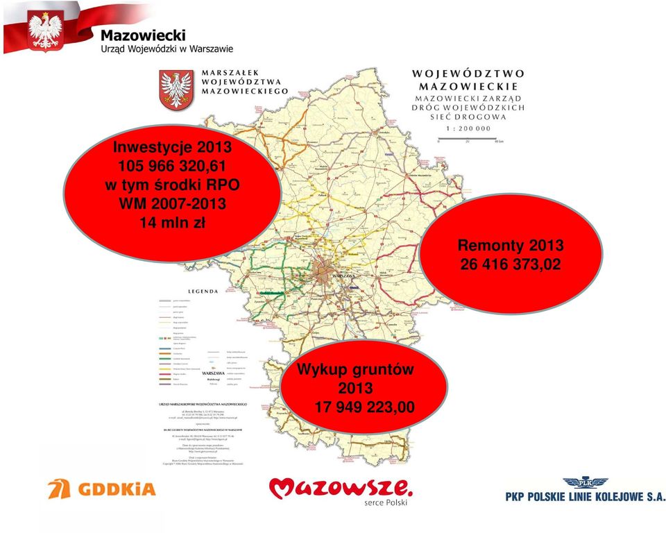 mln zł Remonty 2013 26 416