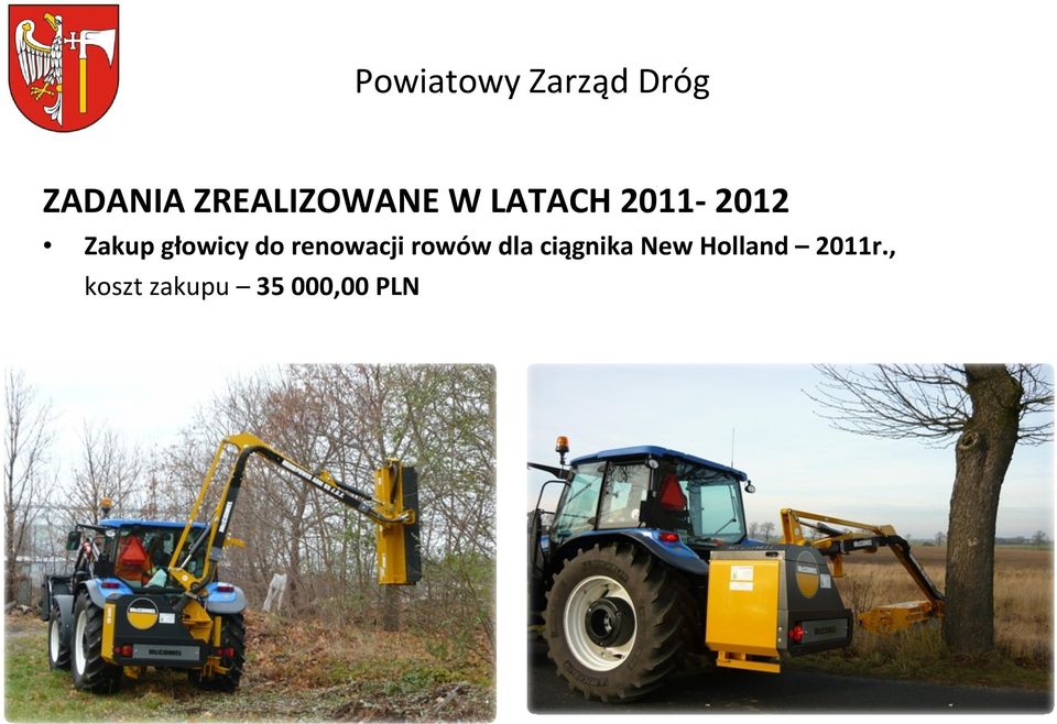 głowicy do renowacji rowów dla