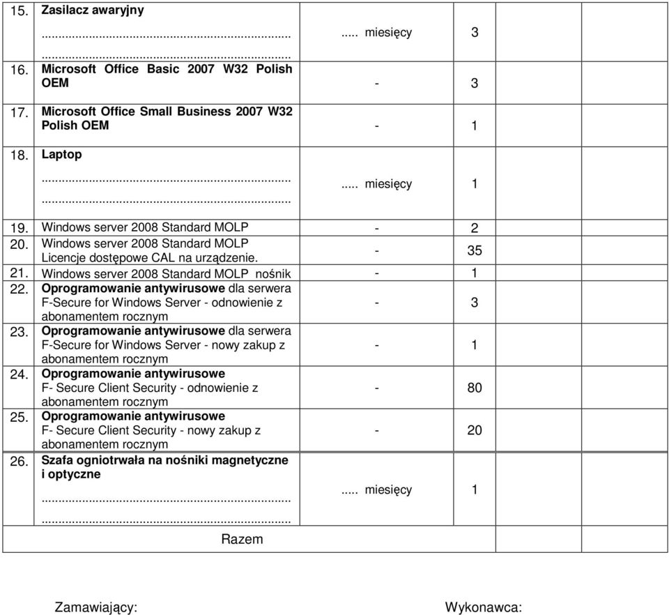 Oprogramowanie antywirusowe dla serwera F-Secure for Windows Server - odnowienie z - 3 abonamentem rocznym 23.