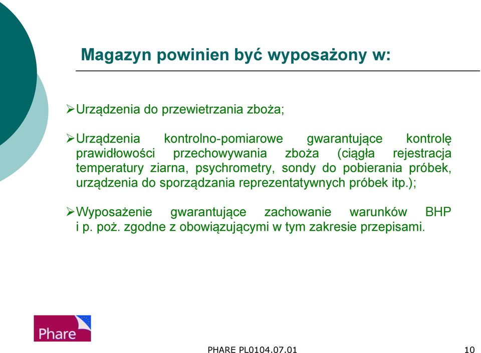 psychrometry, sondy do pobierania próbek, urządzenia do sporządzania reprezentatywnych próbek itp.