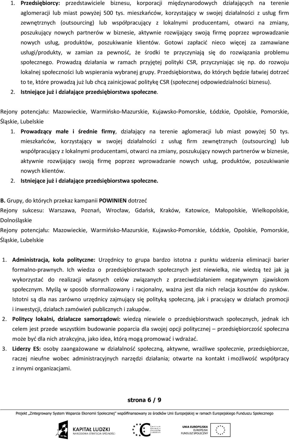 aktywnie rozwijający swoją firmę poprzez wprowadzanie nowych usług, produktów, poszukiwanie klientów.