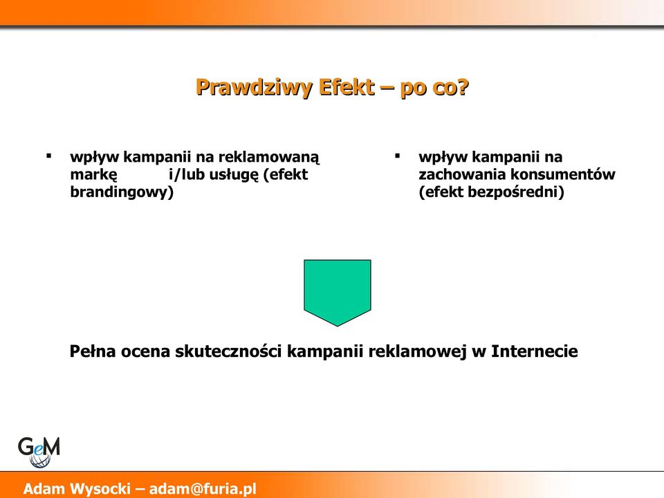 (efekt brandingowy) wpływ kampanii na zachowania