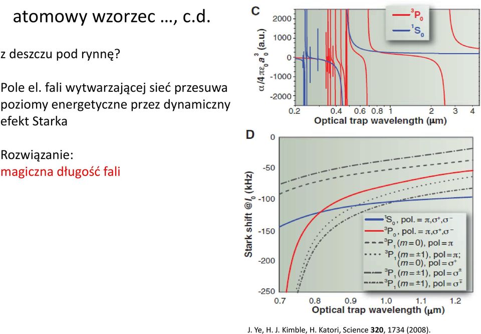 przez dynamiczny efekt Starka Rozwiązanie: magiczna