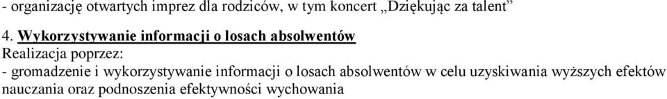 Wykorzystywanie informacji o losach absolwentów - gromadzenie i