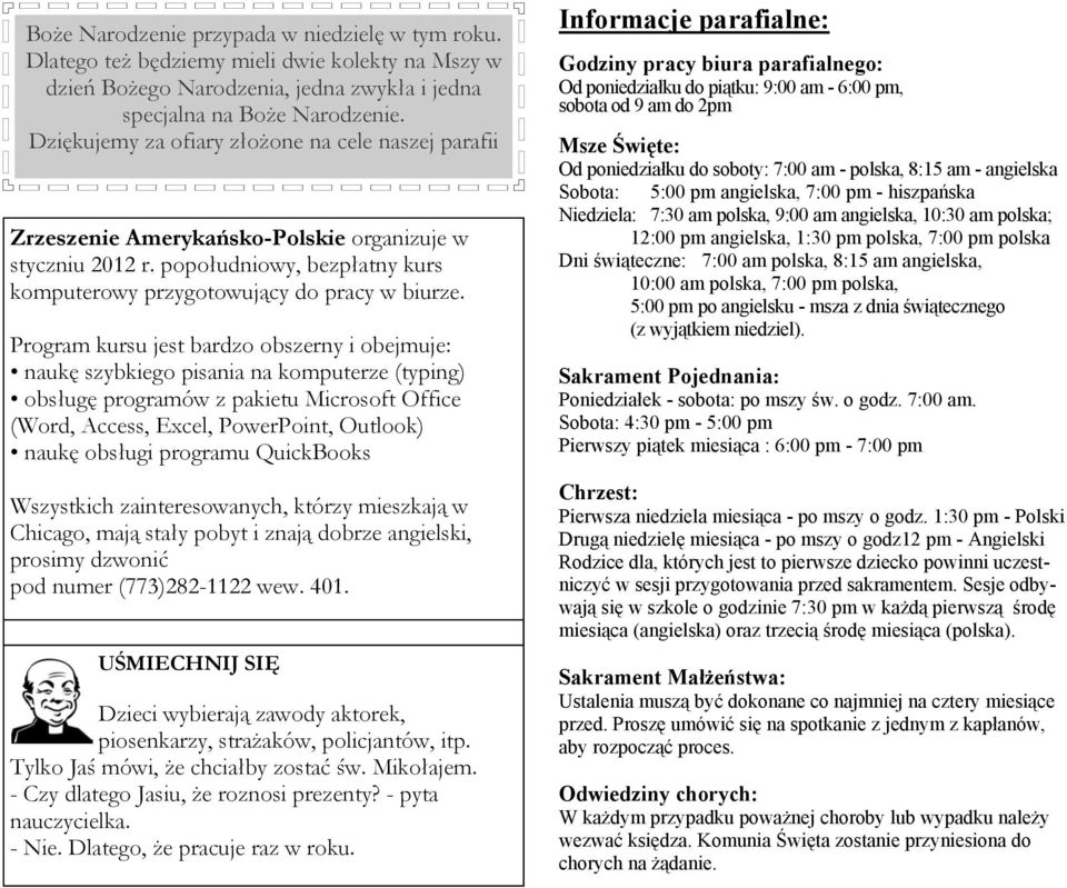 Program kursu jest bardzo obszerny i obejmuje: naukę szybkiego pisania na komputerze (typing) obsługę programów z pakietu Microsoft Office (Word, Access, Excel, PowerPoint, Outlook) naukę obsługi