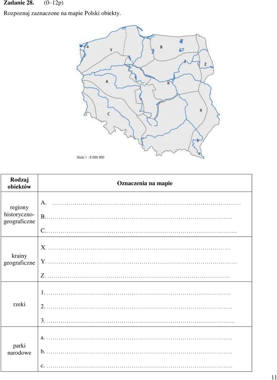 Rodzaj obiektów regiony historycznogeograficzne krainy