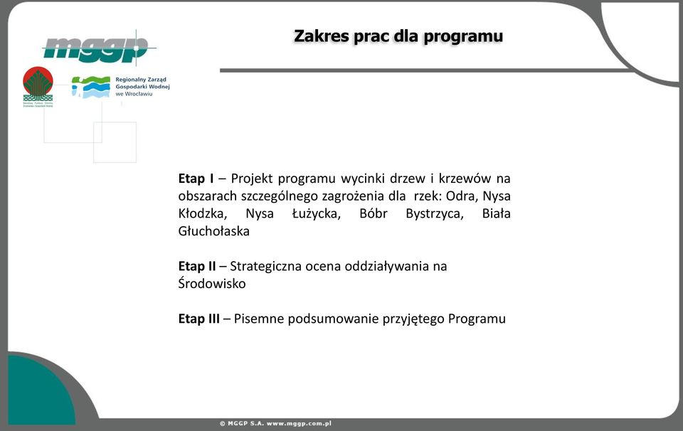 Łużycka, Bóbr Bystrzyca, Biała Głuchołaska Etap II Strategiczna ocena