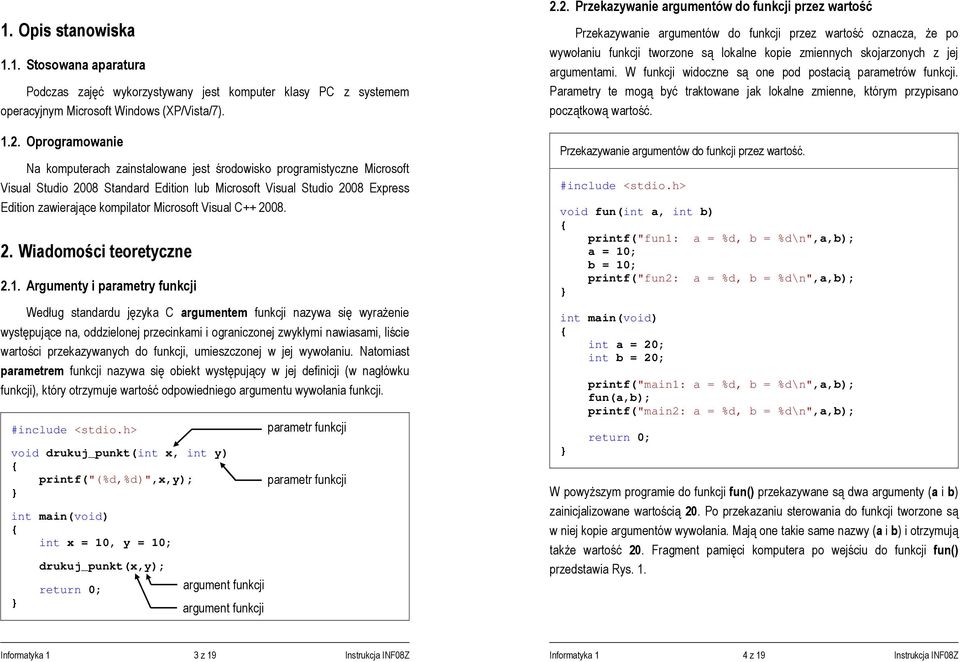 Microsoft Visual C++ 2008. 2. Wiadomości teoretyczne 2.1.