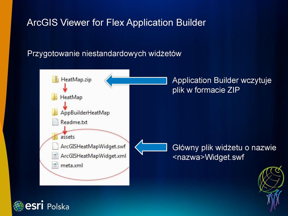 Application Builder wczytuje plik w formacie