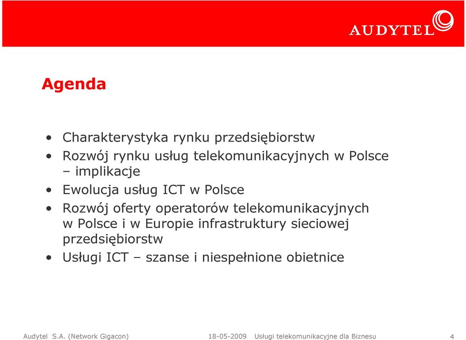 w Polsce i w Europie infrastruktury sieciowej przedsiębiorstw Usługi ICT szanse i