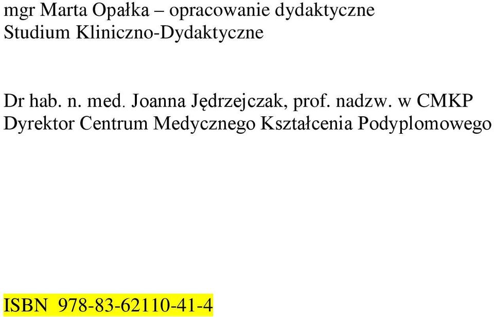 Joanna Jędrzejczak, prof. nadzw.