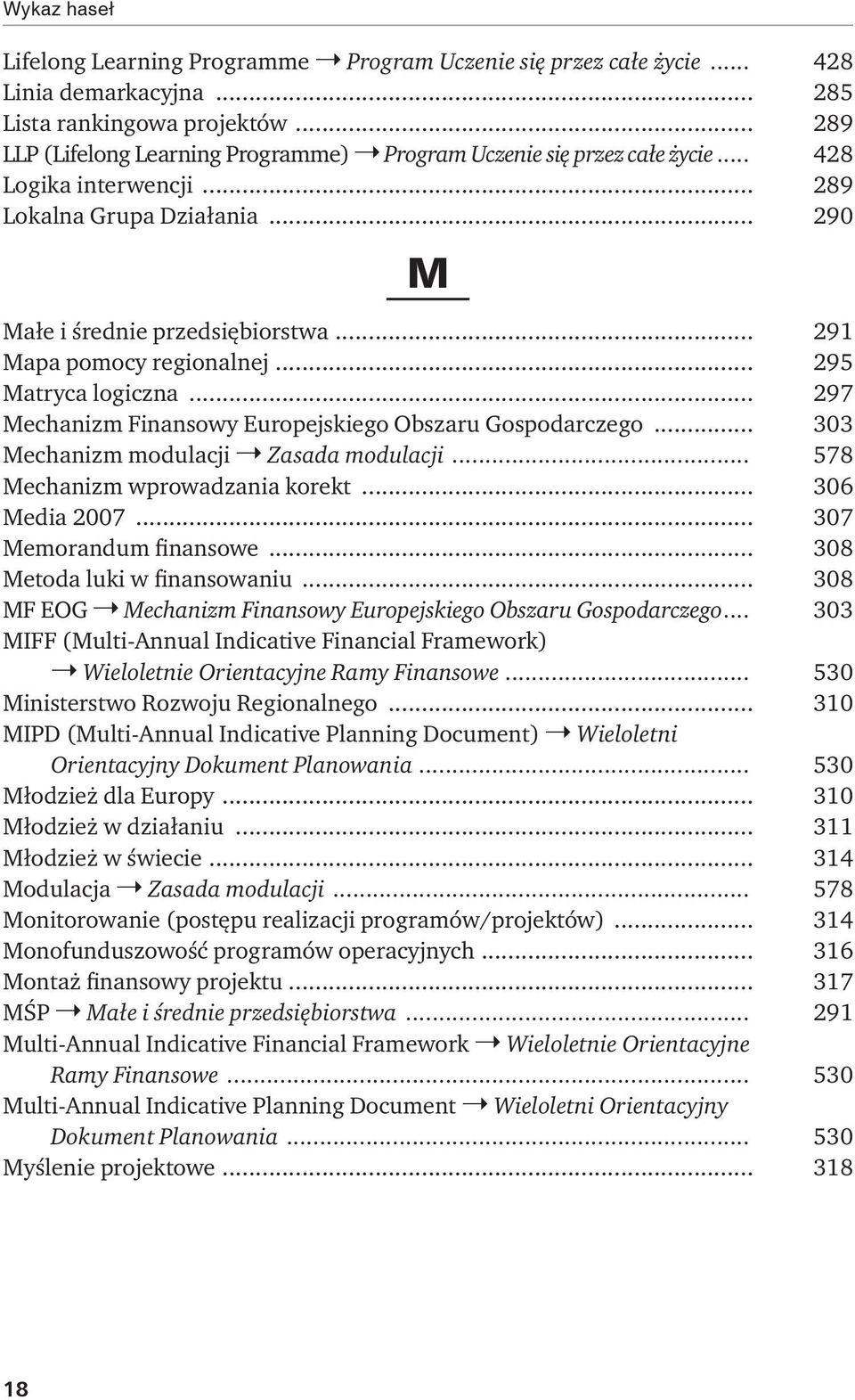 .. 291 Mapa pomocy regionalnej... 295 Matryca logiczna... 297 Mechanizm Finansowy Europejskiego Obszaru Gospodarczego... 303 Mechanizm modulacji Zasada modulacji... 578 Mechanizm wprowadzania korekt.