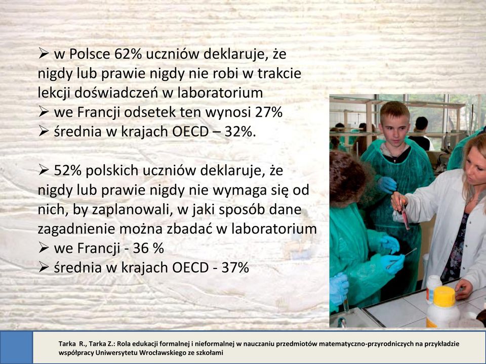 52% polskich uczniów deklaruje, że nigdy lub prawie nigdy nie wymaga się od nich, by