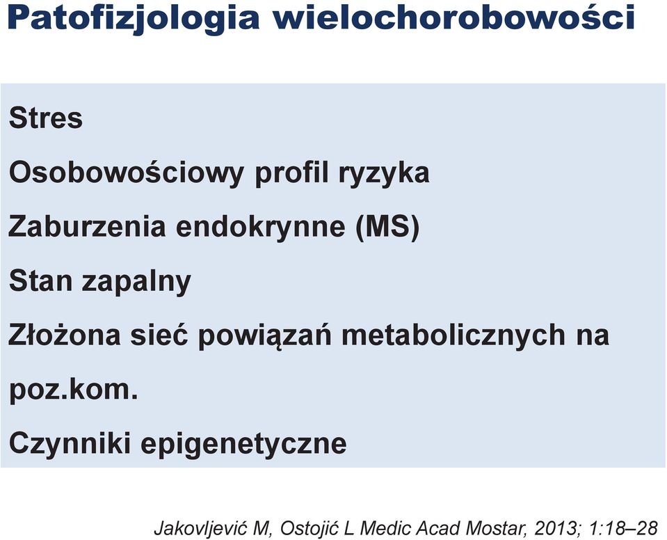 sieć powiązań metabolicznych na poz.kom.