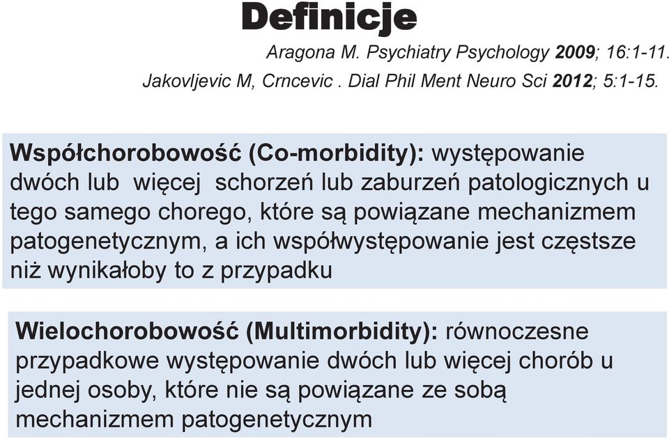 powiązane mechanizmem patogenetycznym, a ich współwystępowanie jest częstsze niż wynikałoby to z przypadku