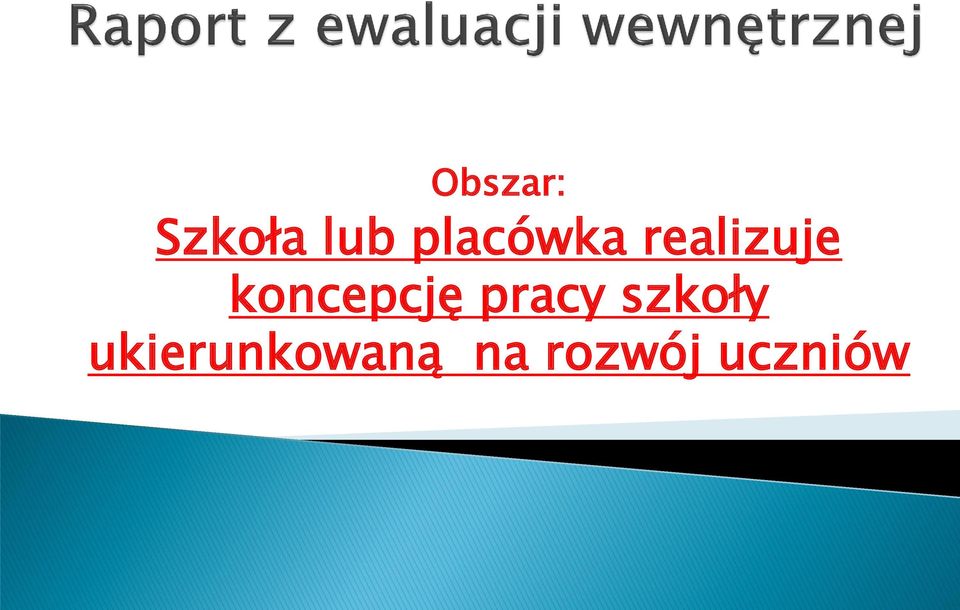 koncepcję pracy szkoły