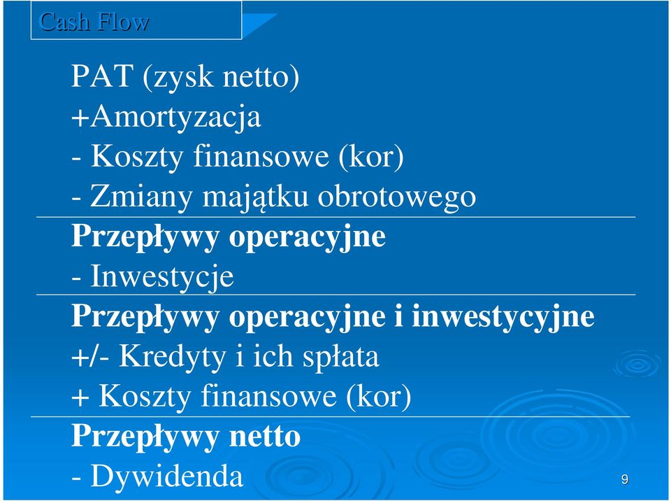 Iwesycje rzepływy opercyje i iwesycyje /-