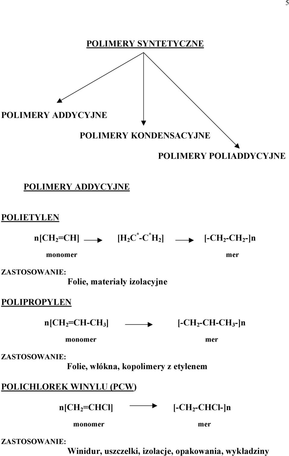 PLIPRPYLEN n[h 2 =H-H 3 ] [-H 2 -H-H 3 -]n ZASTSWANIE: Folie, włókna, kopoliy z etylenem