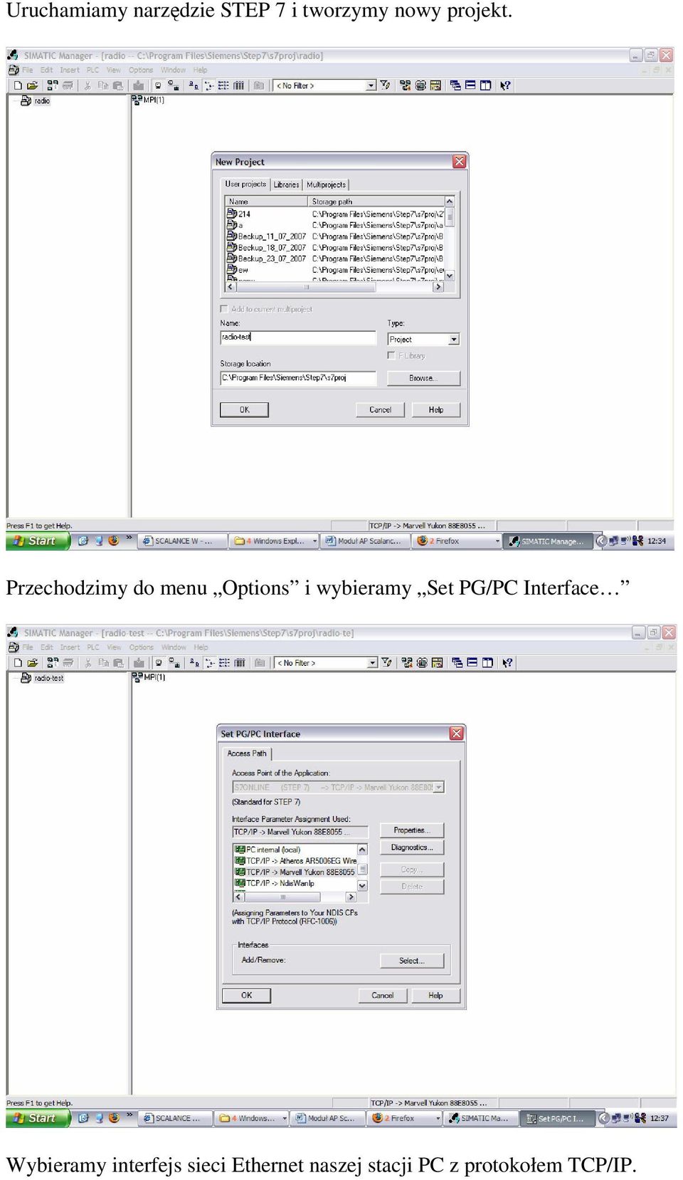 Przechodzimy do menu Options i wybieramy Set