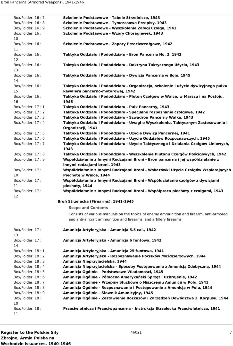 16 : Taktyka Oddziału i Pododdziału - Broń Pancerna No.