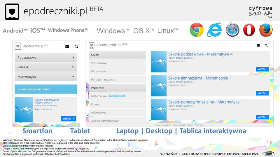 Google Chrome and Android logos are registered trademarks owned by Google Inc. Opera, Opera Mini, and the O logo are trademarks of Opera Software ASA.