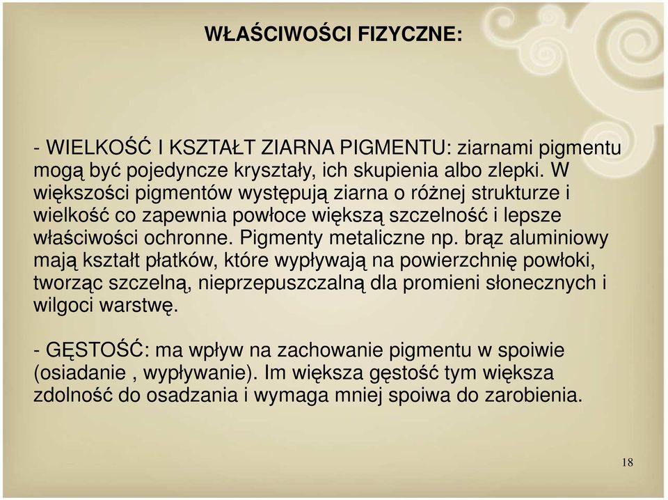 Pigmenty metaliczne np.