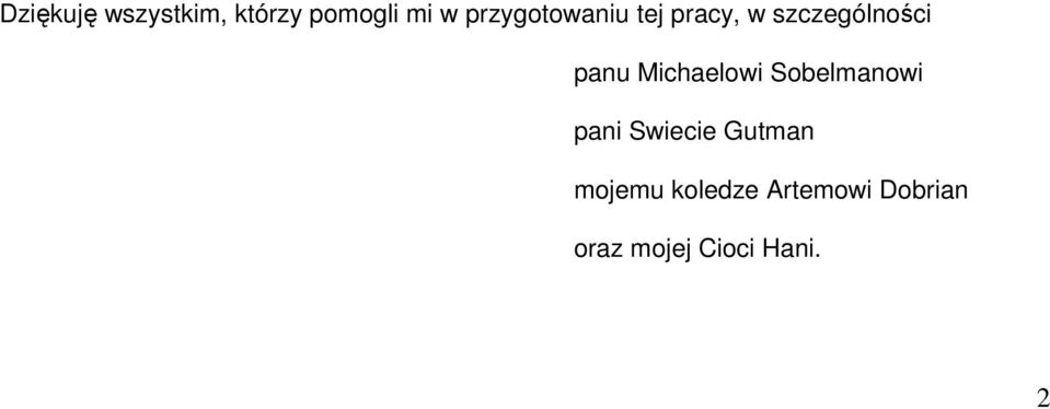 Michaelowi Sobelmanowi pani Swiecie Gutman