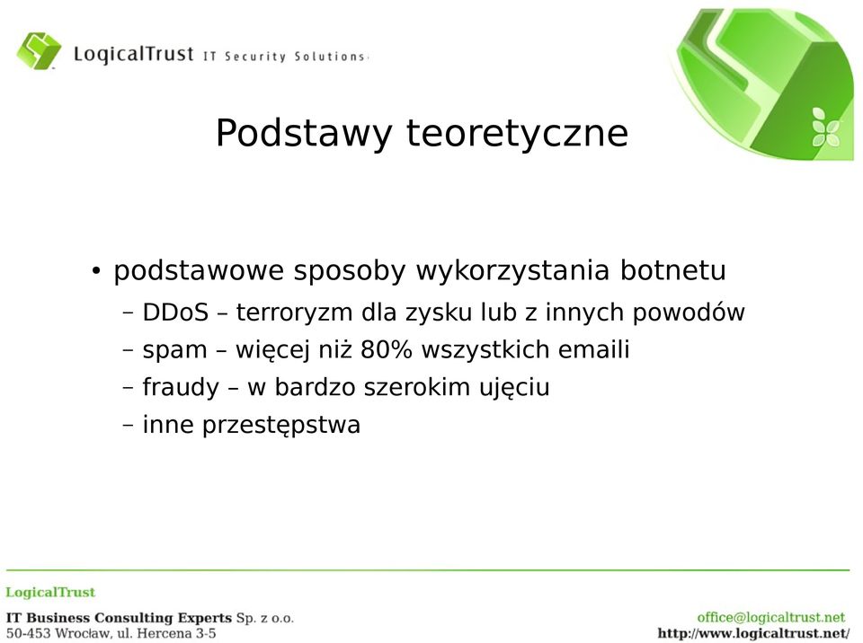 lub z innych powodów spam więcej niż 80%