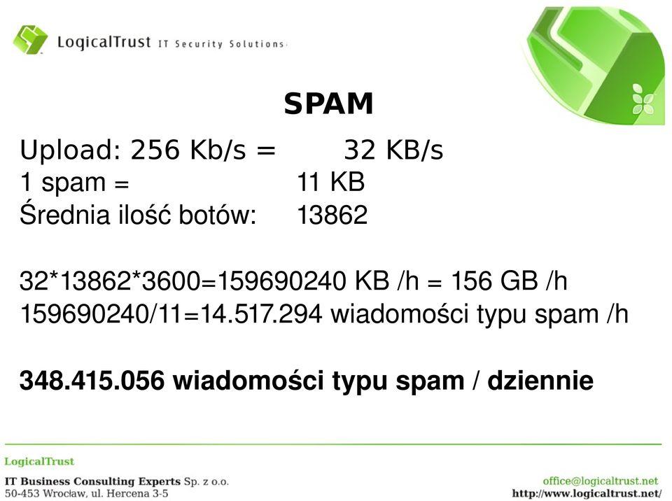 KB /h = 156 GB /h 159690240/11=14.517.