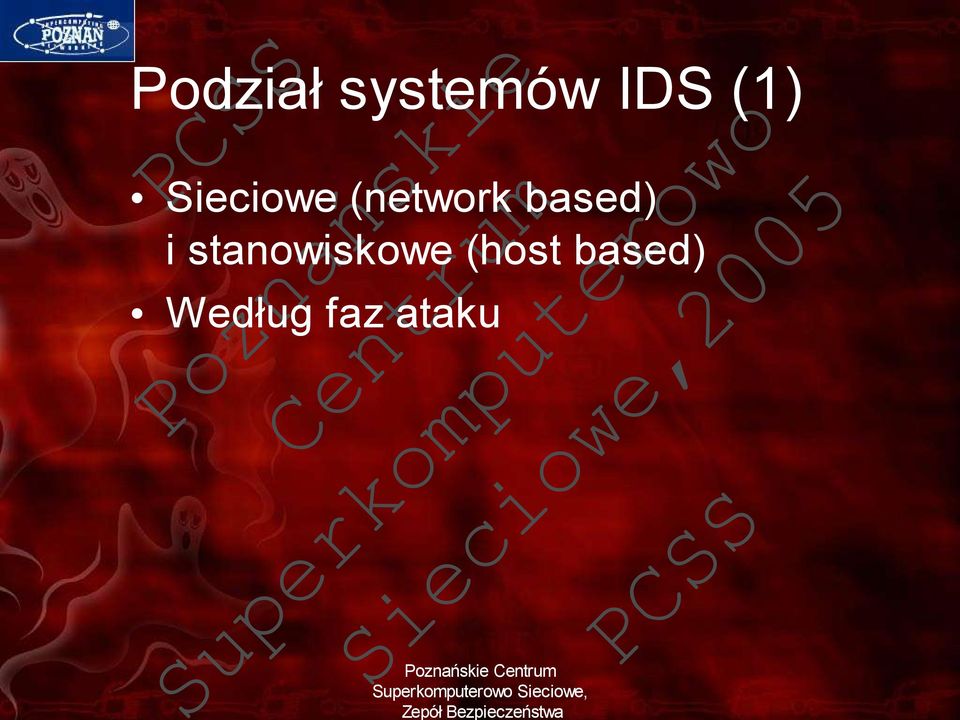 (host basd) Wdług faz ataku ański