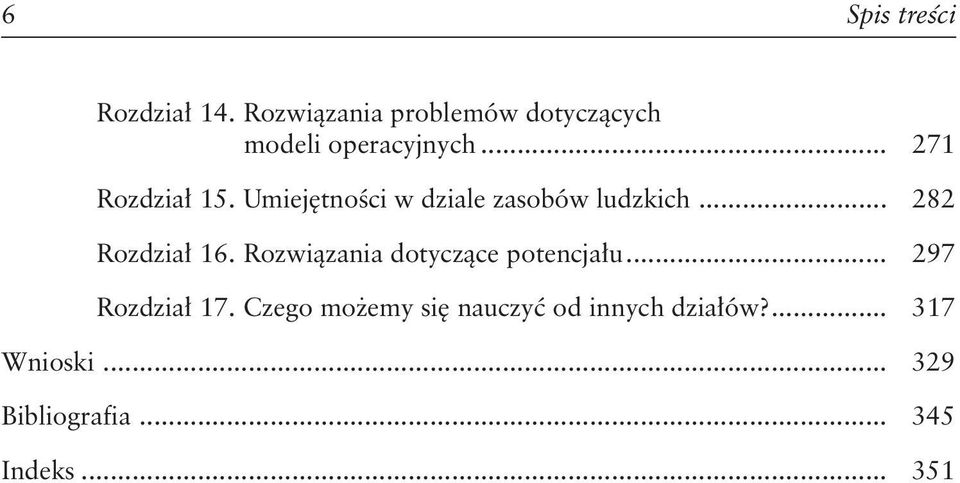 Umiejętności w dziale zasobów ludzkich... 282 Rozdział 16.