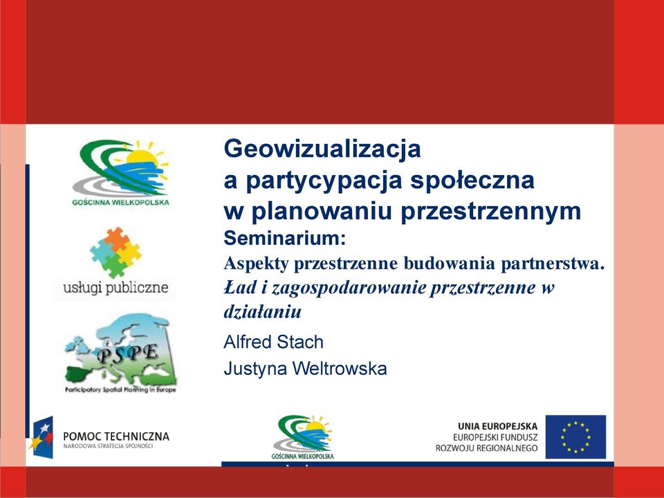 przestrzenne budowania partnerstwa.