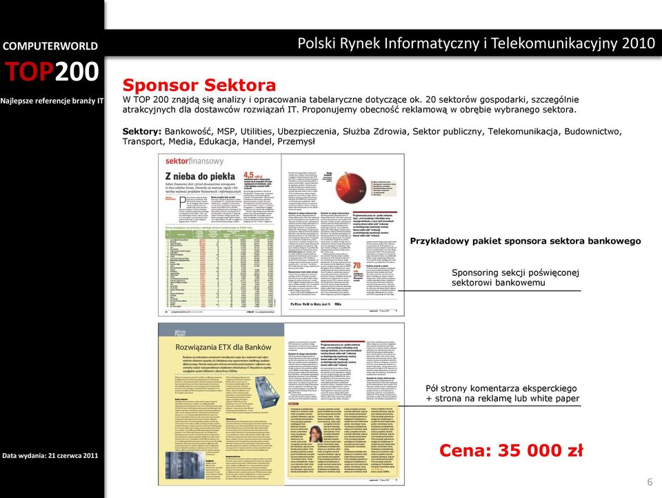 Sektory: Bankowość, MSP, Utilities, Ubezpieczenia, Służba Zdrowia, Sektor publiczny, Telekomunikacja, Budownictwo, Transport, Media,