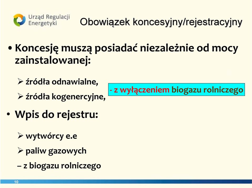 źródła kogenercyjne, z wyłączeniem biogazu rolniczego Wpis