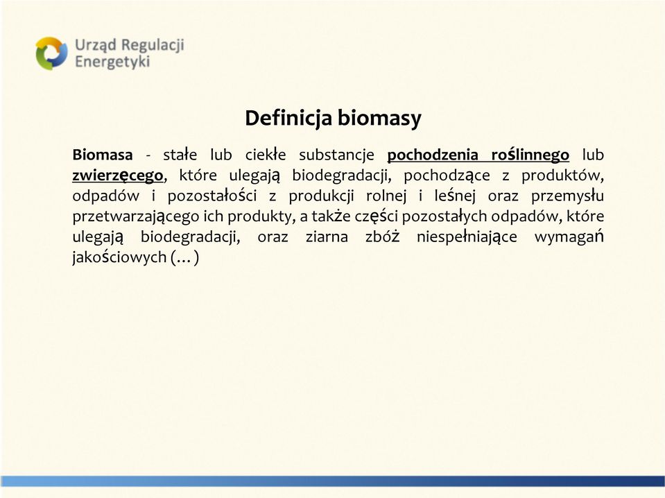 produkcji rolnej i leśnej oraz przemysłu przetwarzającego ich produkty, a także części