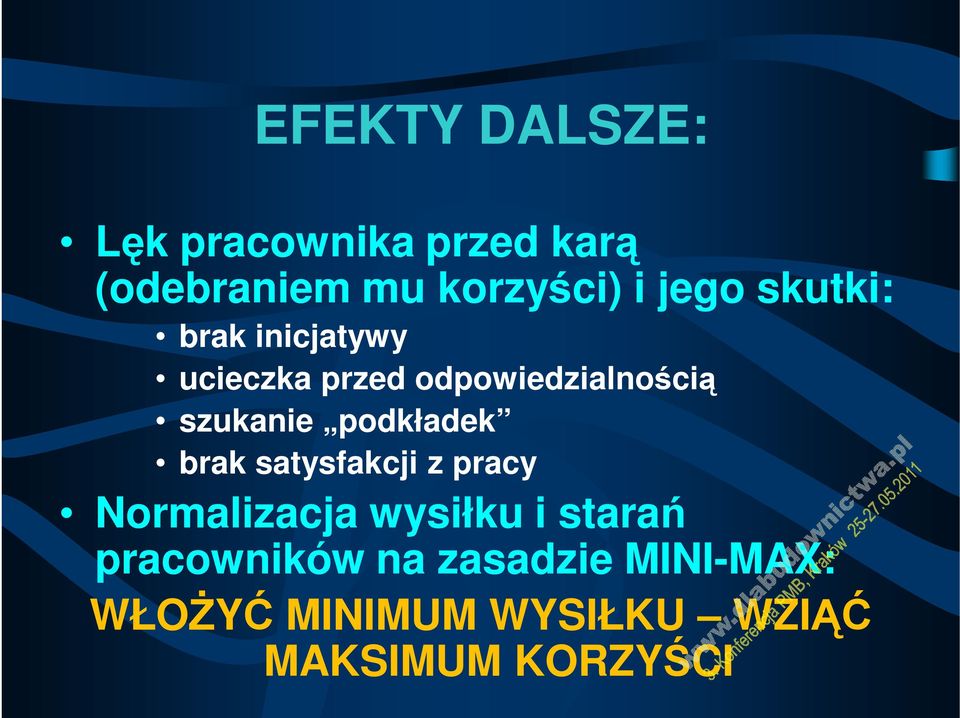 podkładek brak satysfakcji z pracy Normalizacja wysiłku i starań