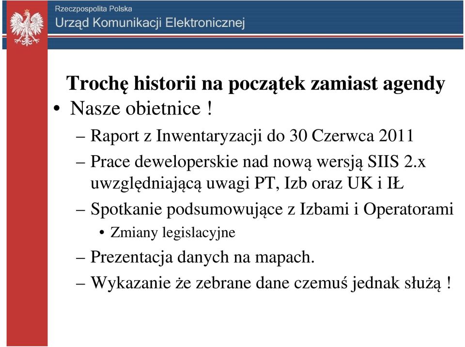 2.x uwzględniającą uwagi PT, Izb oraz UK i IŁ Spotkanie podsumowujące z Izbami i