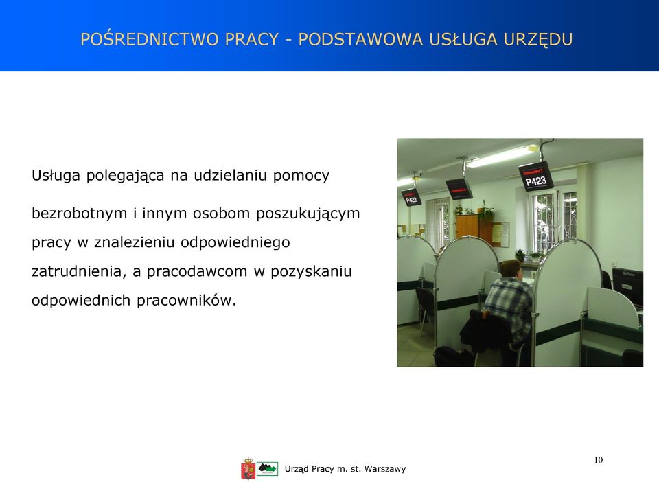 osobom poszukującym pracy w znalezieniu odpowiedniego