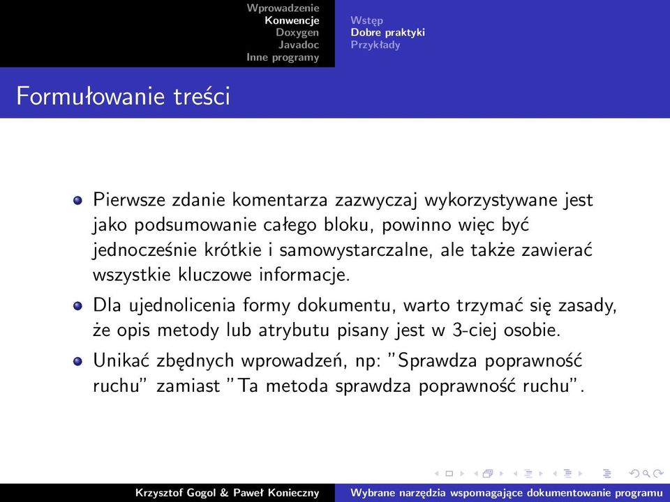 kluczowe informacje.