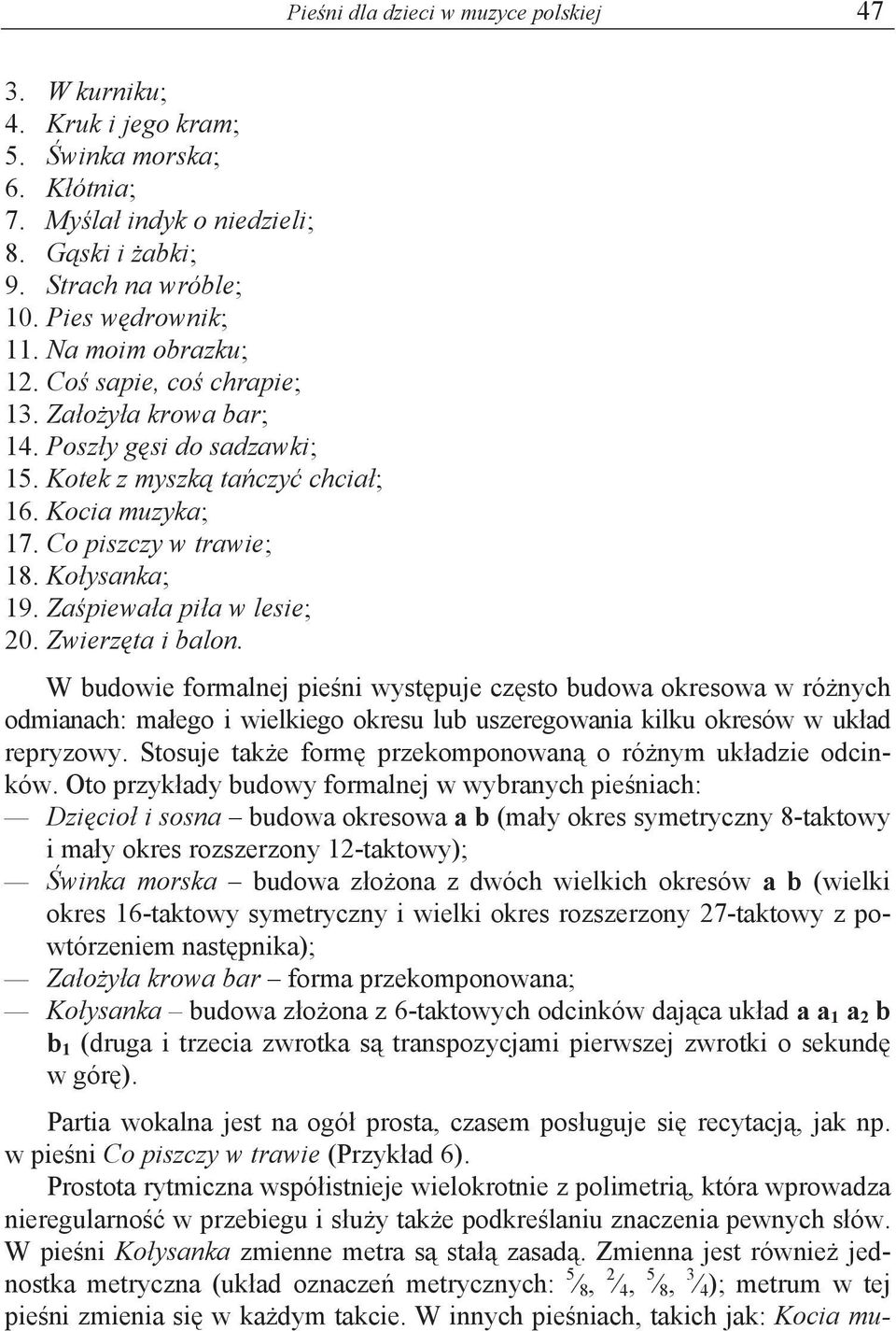 Za piewa a pi a w lesie; 20. Zwierz ta i balon.