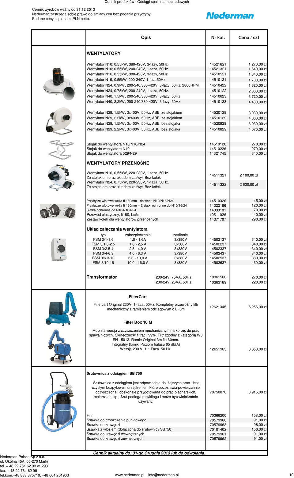 14510422 1 820,00 zł Wentylator N24, 0.75kW, 200-240V, 1-faza, 50Hz.