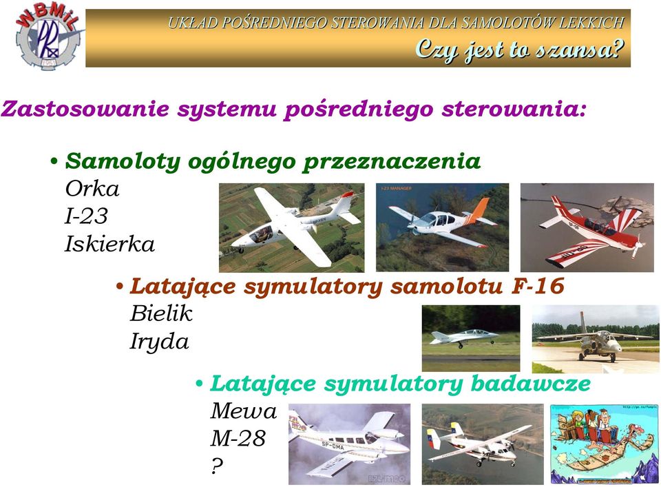 Samoloty ogólnego przeznaczenia Orka I-23 Iskierka