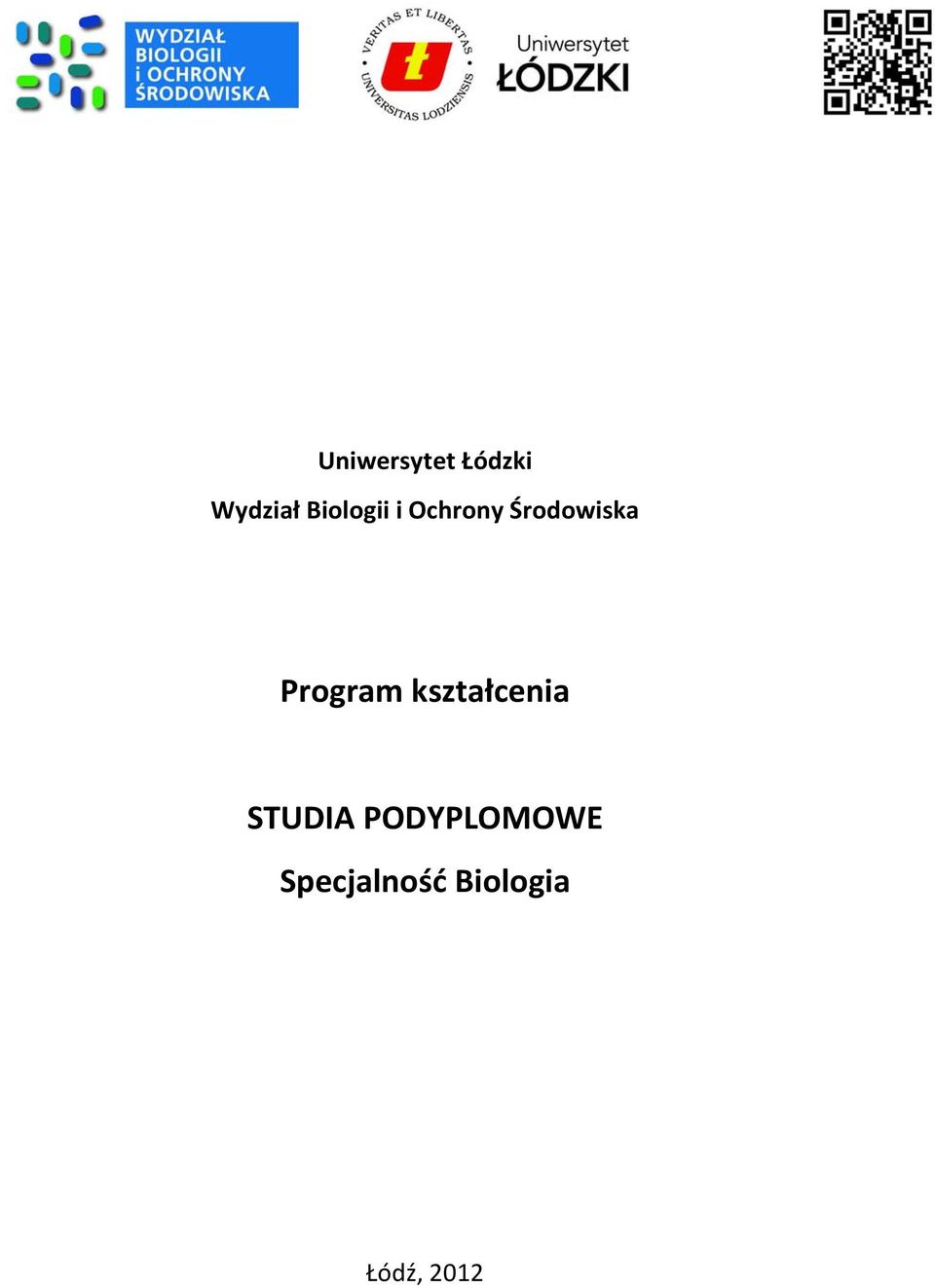 Program kształcenia STUDIA