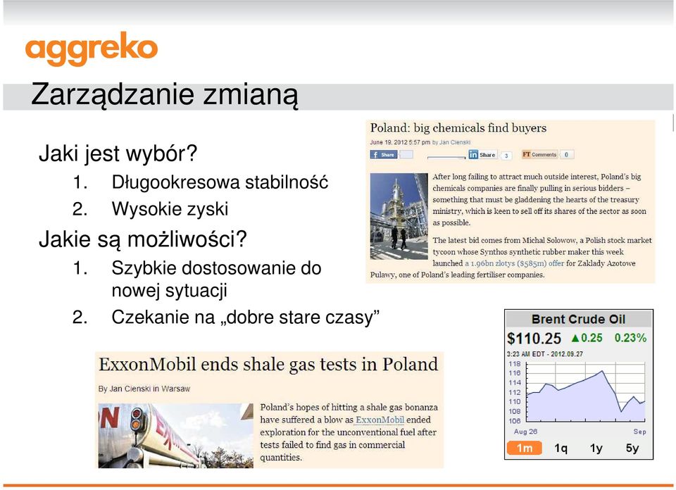 Wysokie zyski Jakie są możliwości? 1.