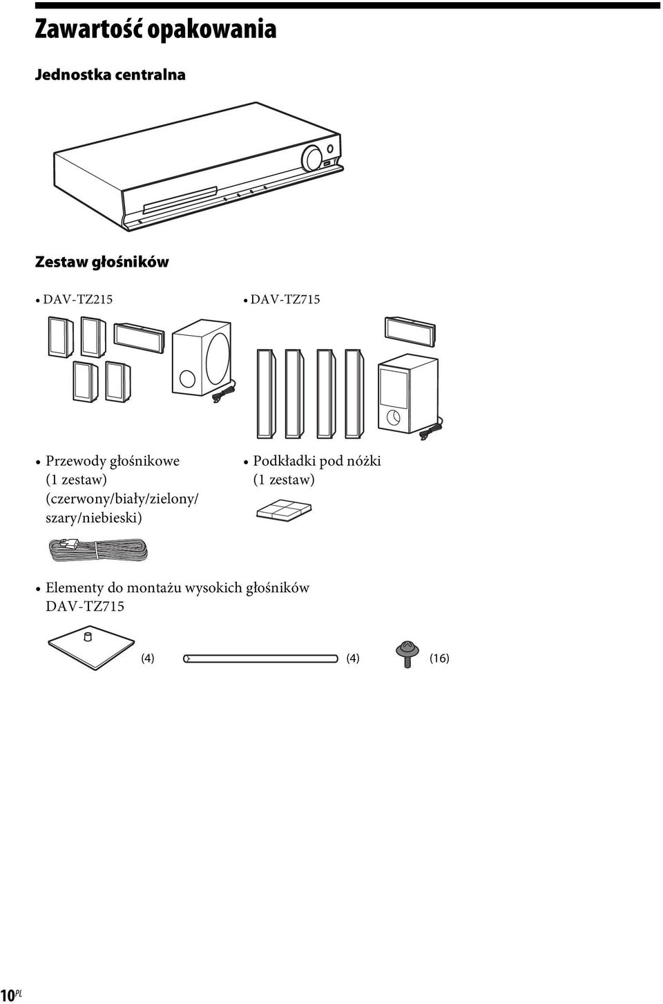 (czerwony/biały/zielony/ szary/niebieski) Podkładki pod nóżki