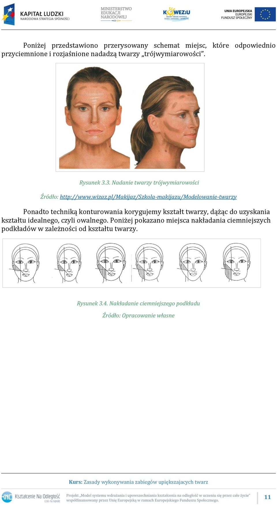 pl/makijaz/szkola-makijazu/modelowanie-twarzy Ponadto techniką konturowania korygujemy kształt twarzy, dążąc do uzyskania kształtu