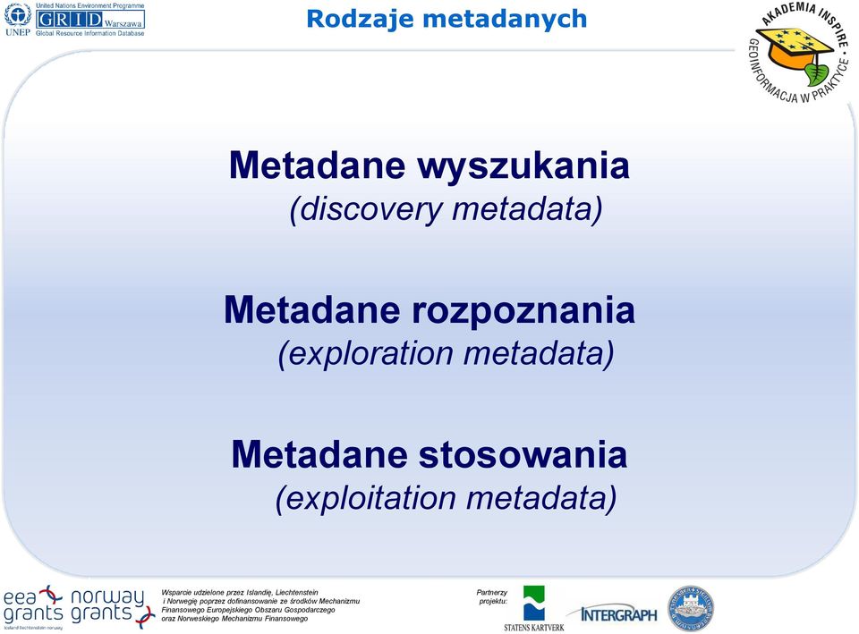 Metadane rozpoznania (exploration